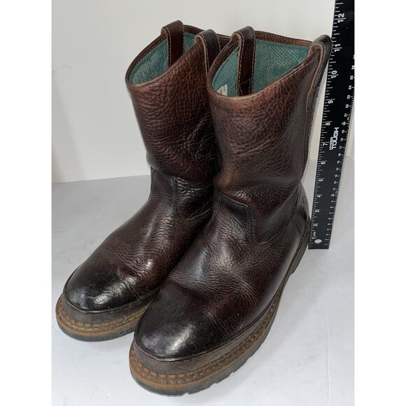 Georgia Giant Wellington Pull-On Work Boots G4274 Brown Men's Size 11.5 M - Picture 1 of 9